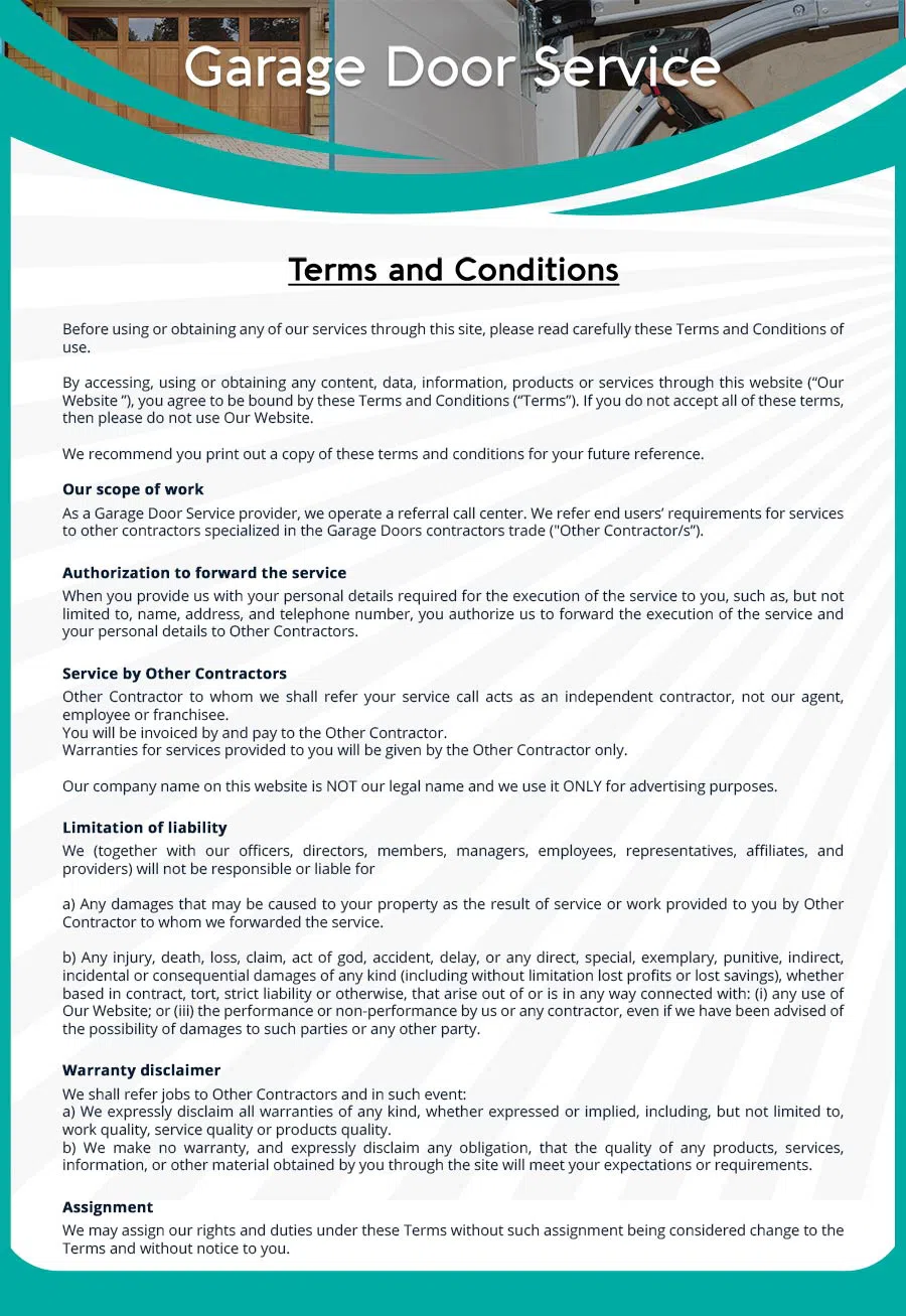 Garage Door Mobile Service Repair New York, NY 212-918-5377